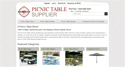 Desktop Screenshot of picnictablesupplier.com